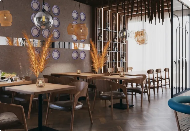Innenbereich des Restaurants Ottimo