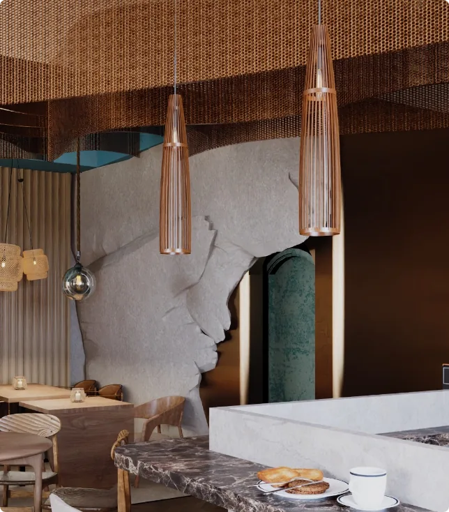 Innenbereich des Restaurants Ottimo