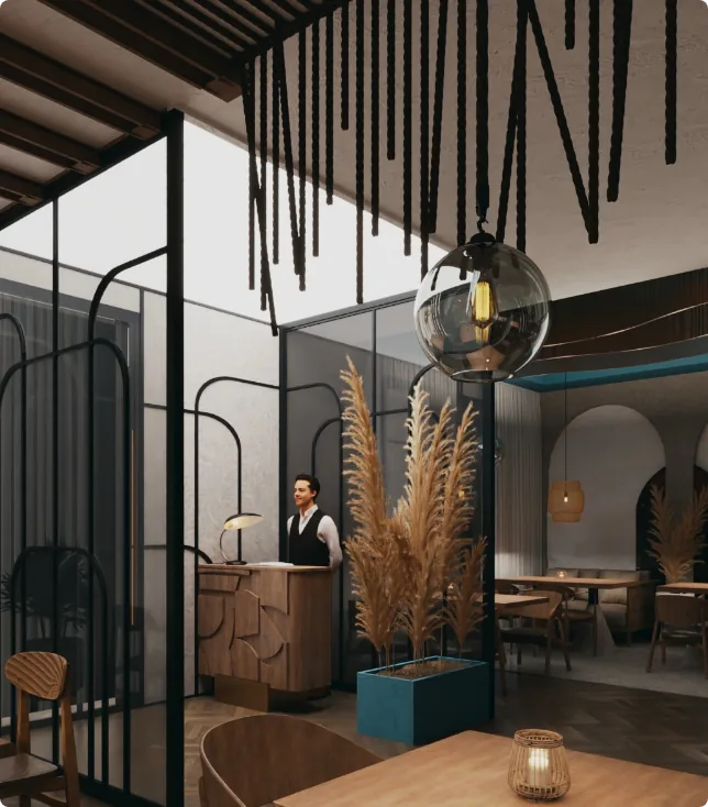 Innenbereich des Restaurants Ottimo